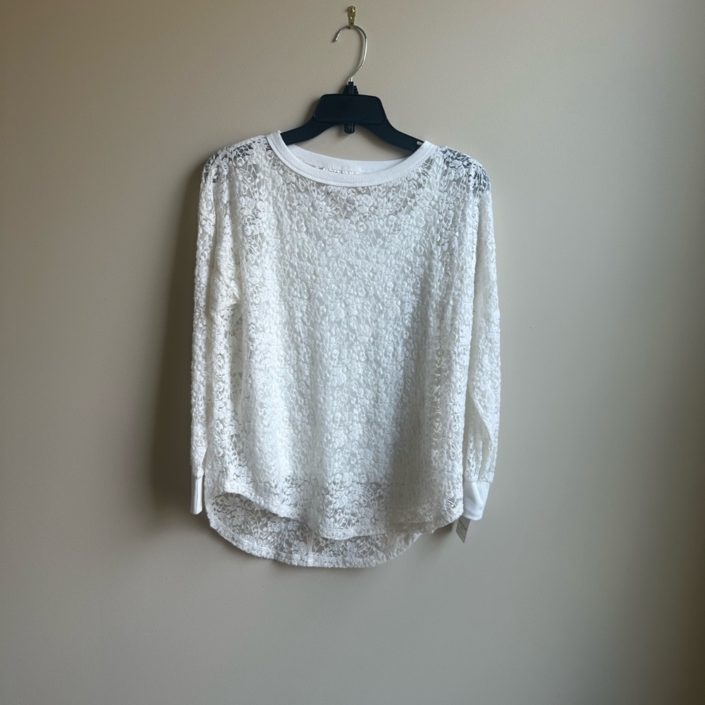Skye's the Limit White Lace with Camisole Blouse